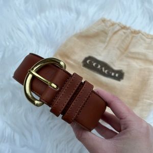Vintage Coach Belt in British Tan
